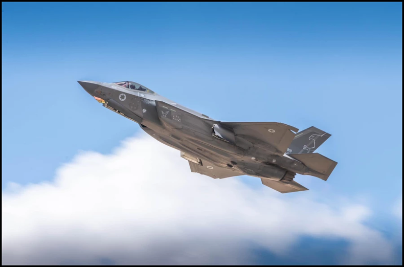 El F35i ADIR, la versión israelí mejorada del F35 Ligthing de fabricación estadounidense, con los que atacó Irán