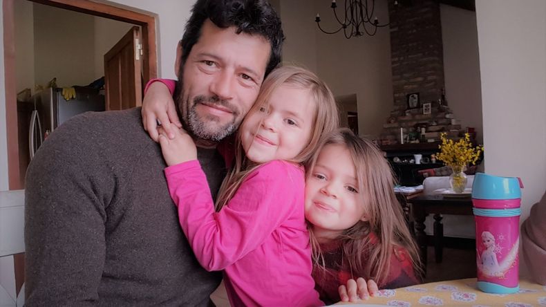 Sebastián Escalada y una imagen de tiempos más felices