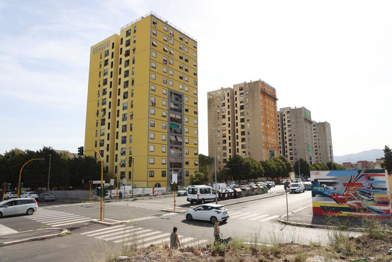 Las torres del barrio Tor Bella Monaca, en la capital de Italia