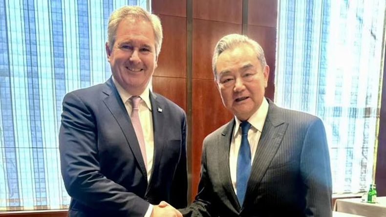 Los cancilleres de Argentina y China reunidos en Alemania