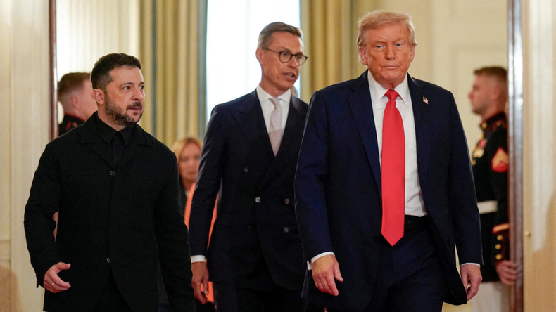 Esta vez Trump se mostró cercano a Zelenski