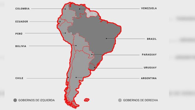 El mapa sudamericano se pinta de derecha tras la elección en Colombia