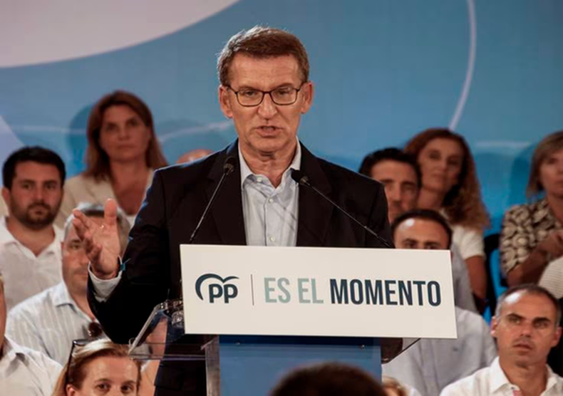 Alberto Núñez Feijoo, candidato del PP