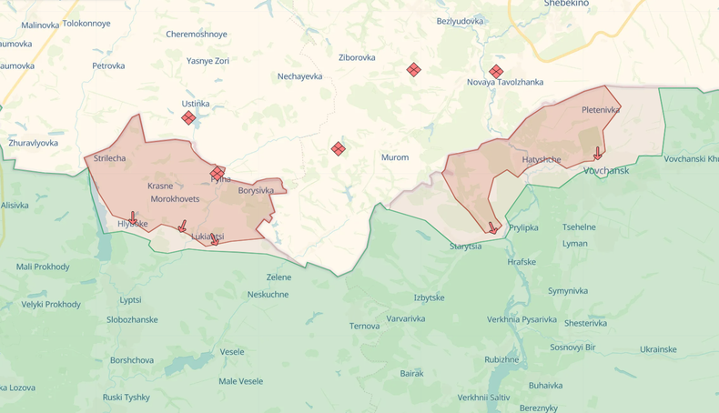 Mapa que muestra la sitaucion Jarkiv, Ucrania