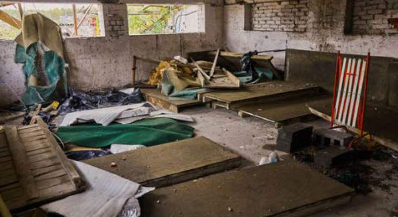 Sala de detención y tortura.